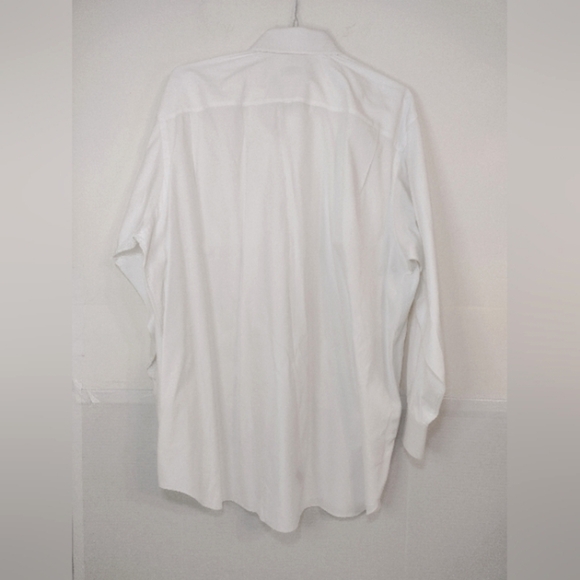 CULWELL & SON Men's White Long Sleeve Dress Shirt  18 - Picture 2 of 13